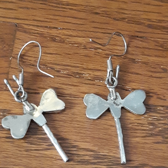 Abalone dangle earings - Picture 3 of 4